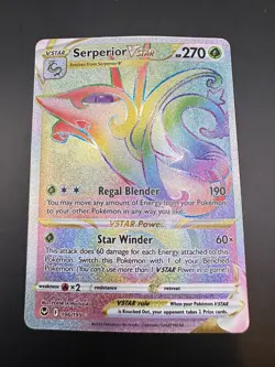 Pokemon - 196/195 - Serperior VSTAR (Secret) - Silver Tempest - Image 1