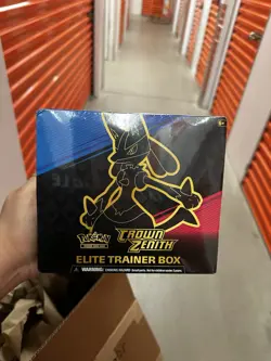 Pokemon Crown Zenith Elite Trainer Box Lucario 2023 English Sealed - Image 1