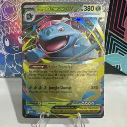 Pokemon TCG Mega Venasaur EX 003/132 Mega Evolutions Holo Rare - Image 1