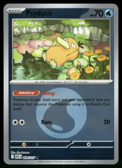 Psyduck (Energy Symbol Pattern) 039/217 Ascended Heroes Pokemon Reverse Holo NM - Image 1