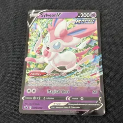 Pokemon TCG Sylveon V SWSH202 Promo Holo Rapid Strike Sword & Shield - Image 1