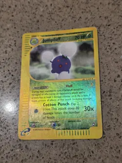 Jumpluff 17/147 Reverse Holo Aquapolis 2002 Pokemon e-Reader Rare - Image 1