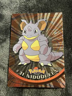 Nidoqueen #31 Pokemon Topps TV Animation Holo Foil NM Black Logo Vintage - Image 1
