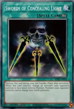SDSA-EN032 SWORDS OF CONCEALING LIGHT COMMON 1ST EDITION YuGiOh CARD - Image 1