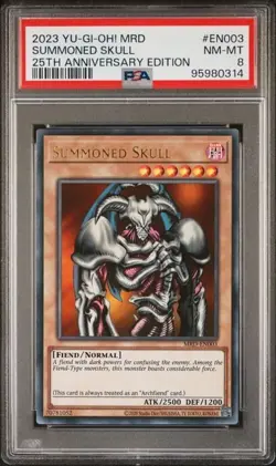 Summoned Skull MRD-EN003 PSA 8 25th Anniversary Edition YU-GI-OH! - Image 1