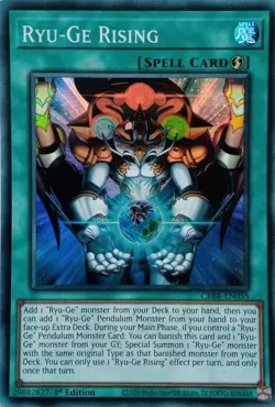 CRBR-EN035 RYU-GE RISING SUPER RARE 1ST EDITION YuGiOh CARD - Image 1
