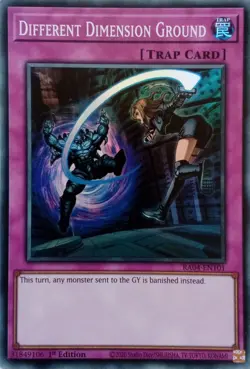 RA04-EN101 DIFFERENT DIMENSION GROUND SUPER RARE 1ST EDITION YuGiOh CARD - Image 1