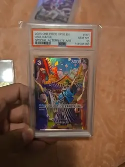 One Piece [OP-10] Set Uso-Hachi ST18-001 Special Rare (SP) - PSA 10 - Image 1