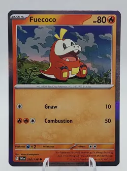 Fuecoco 036/198 Mirage Holo Scarlet & Violet Base Pokemon TCG NM - Image 1