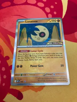 Lunatone Mega Evolution Prerelease Promo 004 Pokemon TCG - Image 1