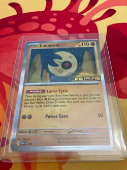 Lunatone Mega Evolution Prerelease Promo 004 Pokemon TCG - Image 3
