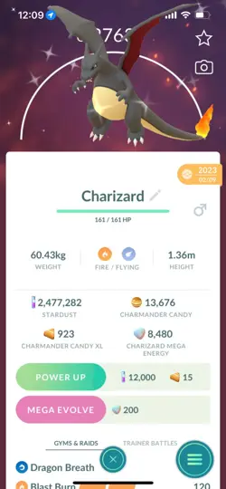 Pokemon Go Shiny charzard - Image 1