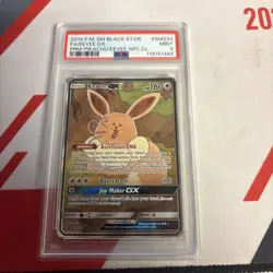 2019 Pokemon SM Black Star Promo FA/Eevee GX #SM233 Pikachu Eevee SPC PSA 9 - Image 1