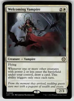 Welcoming Vampire Rare Commander: The Lost Caverns of Ixalan 140 MTG NM 2023 - Image 1