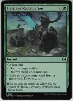 MTG Heritage Reclamation Foil NM Tarkir: Dragonstorm Magic 145 - Image 1