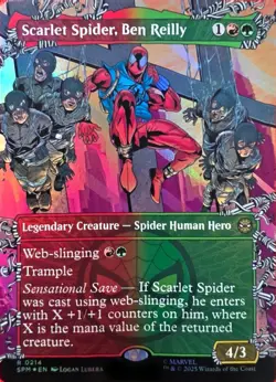 Wizards of the Coast MTG Scarlet Spider, Ben Reilly 0214 Rare Foil EN 2025 - Image 1