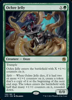 MTG Ochre Jelly [Dungeons & Dragons: Adventures in the Forgotten Realms] Foil Ne - Image 1