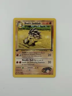 Brock's Sandslash - 1st Edition - 36/132 Gym Challenge - Pokemon TCG - 2000 NM - Image 1