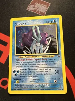 Suicune - 14/64 Neo Revelation Unlimited Holo Rare Pokemon - LP to MP - Image 1