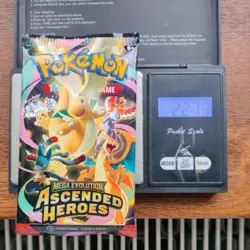 Pokemon Tcg Mega Evolution ascended heroes Heavy 22.79g Booster Pack New Sealed - Image 1