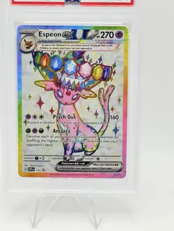 2025 POKEMON SVP EN-SV BLACK STAR PROMO #175 ESPEON EX PSA 8 - Image 2
