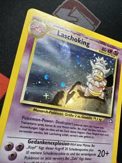 2001 Pokemon GERMAN Unlimited Neo Genesis Laschoking-Slowking Holo 14/111 - Image 2