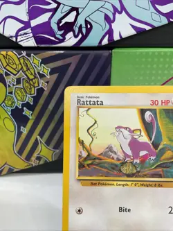 Pokemon TCG Rattata Base Set 61/102 Regular Unlimited Common LP - Image 2