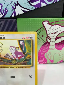 Pokemon TCG Rattata Base Set 61/102 Regular Unlimited Common LP - Image 3