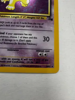 1999 Pokemon Fossil Hypno Holo #8 - Image 4