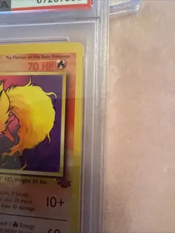 1999 Pokemon Jungle 19 Flareon PSA 7 - Image 3