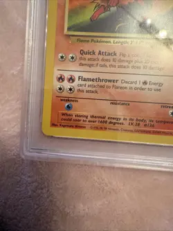 1999 Pokemon Jungle 19 Flareon PSA 7 - Image 5