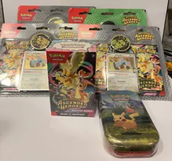 Pokemon Ascended Heroes Sealed Lot Booster Bundle Mini Tin 4 Blisters - Image 2