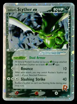 Pokemon Rocket's Scyther ex 102/109 EX Team Rocket Returns Holo Rare - Image 1