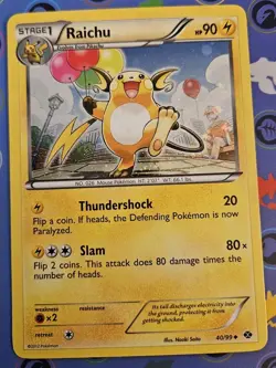 Raichu 40/99 Uncommon Next Destinies Pokemon Holo Near Mint - Image 1