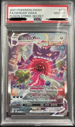 Pokemon TCG Gengar VMAX 157/264 Swsh08: Fusion Strike Holo Chaser Pack - Image 1