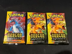 (x3) 2018 Pokemon Sun & Moon Dragon Majesty Booster Packs Factory Sealed - Image 1