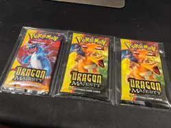 (x3) 2018 Pokemon Sun & Moon Dragon Majesty Booster Packs Factory Sealed - Image 3