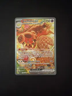 Pokemon TCG Dachsbun EX 169/142 SV07 Stellar Crown Special Illustration Rare - Image 1