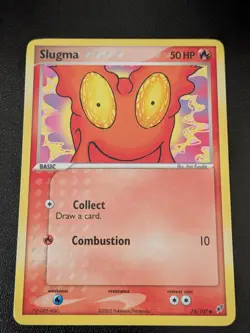 Slugma 74/107 Common Deoxys Pokemon Near Mint - Image 1