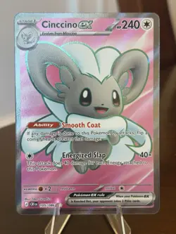 Pokemon TCG Cinccino EX 105/086 CRI Ultra Rare Holo Chaos Rising NM - Image 1
