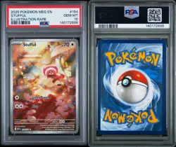 🧸PSA 10 Gem Mint Stufful Illustration Rare #154 Pokemon Mega Evolution 2025 - Image 2