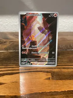 Pokemon TCG Charmander 168/165 Scarlet Violet 151 Illustration Rare - Image 1