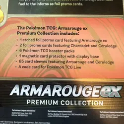 Pokemon TCG: Armarouge Ex Premium Collection Factory Sealed Box - Image 3