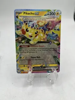 2024 Pokemon Surging Sparks PIKACHU EX 057/191 Double Rare - Image 1