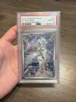 2025 Pokemon Journey Together N'S RESHIRAM #167/159 English PSA 10 Gem Mint - Image 1