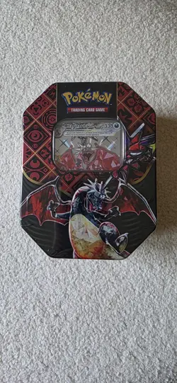 Pokemon Scarlet & Violet Paldean Fates Charizard EX Tin NEW SEALED - Image 1