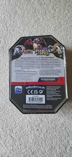 Pokemon Scarlet & Violet Paldean Fates Charizard EX Tin NEW SEALED - Image 3