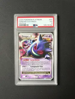 2009 POKEMON PLATINUM ARCEUS #97 GENGAR LV.X-HOLO PSA 3 - Image 1