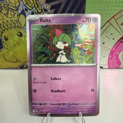 Pokemon TCG Ralts (Cosmos holo) ME01: Mega Evolution 058/132 NM - Image 1