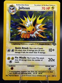 Jolteon 4/64 Jungle Unlimited - Holo Rare - WOTC - LP/MP - Pokemon Vintage - Image 1